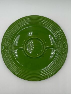 Fiesta Ware Fiestaware Retired Shamrock Green 12"  Hostess Tray Serving Platter